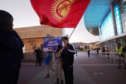 Maccabiah Opening Ceremony Galleries - Kirgizstan   - kyrgizstan delegation by or samson joya createKyrgyzstan