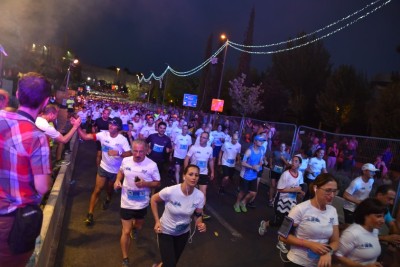 Maccabiah Night Run in Jerusalem